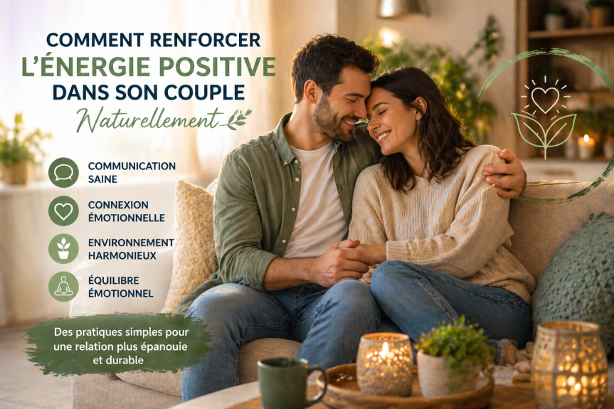 couple heureux renforçant leur énergie positive grâce à la communication saine et à une connexion émotionnelle équilibrée